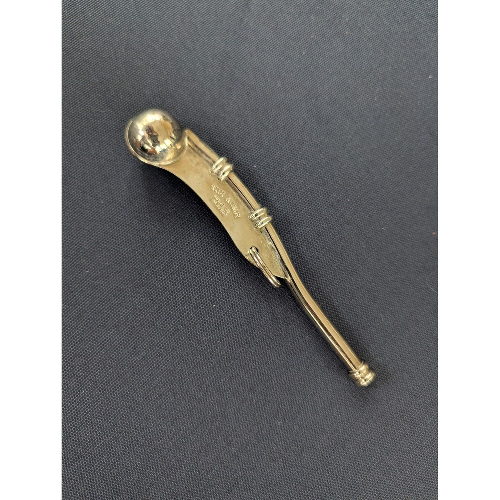 Vintage Acme Bosun Whistle Made in England Nautical Boatswain Pipe Silver Tone